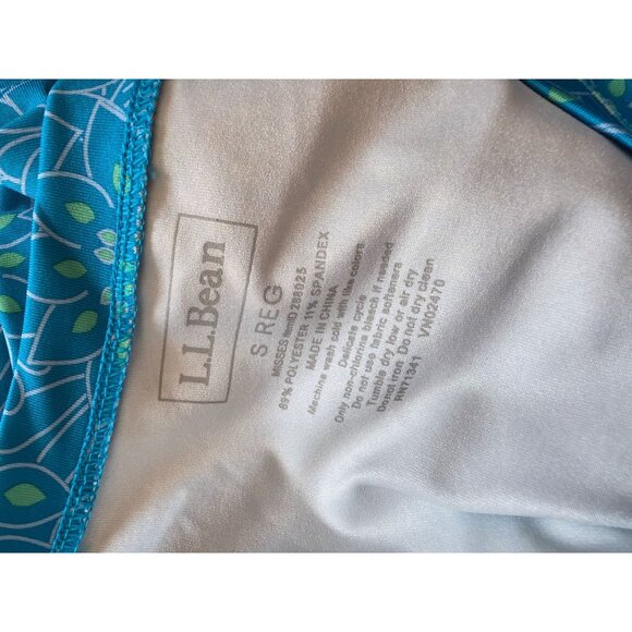 L.L.Bean Womens Floral Pattern Blue Dress S - Picture 6 of 8